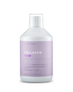 Colagen Hair - Formula Speciala pentru Par - Lichid, Hidrolizat Tip 1 si 3 cu 2500 mg (din Peste) + Acid Hialuronic 100 mg + Retinol 800 mcg + Biotina 5000 mcg + Ashwagandha 100 mg + Coenzima Q10 + MSM + Siliciu + Zinc + Vitamine - 500 ml 5 Colagen Hair