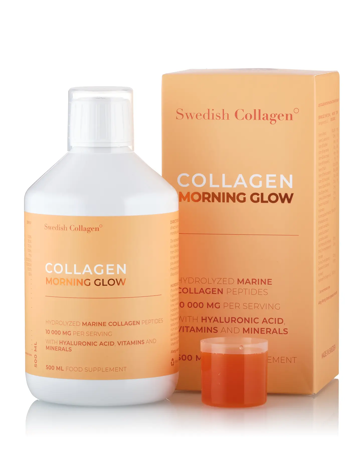 Colagen Morning Glow (din Peste) - Lichid, Hidrolizat Tip 1 si 3 cu 10.000 mg + Acid Hialuronic 25 mg + Retinol 800 mcg + Biotina 5000 mcg + Probiotice + MSM + Siliciu + Vitamine - 500 ml 1 Colagen Morning Glow (din Peste) - Lichid, Hidrolizat Tip 1 si 3 cu 10.000 mg + Acid Hialuronic 25 mg + Retinol 800 mcg + Biotina 5000 mcg + Probiotice + MSM + Siliciu + Vitamine - 500 ml