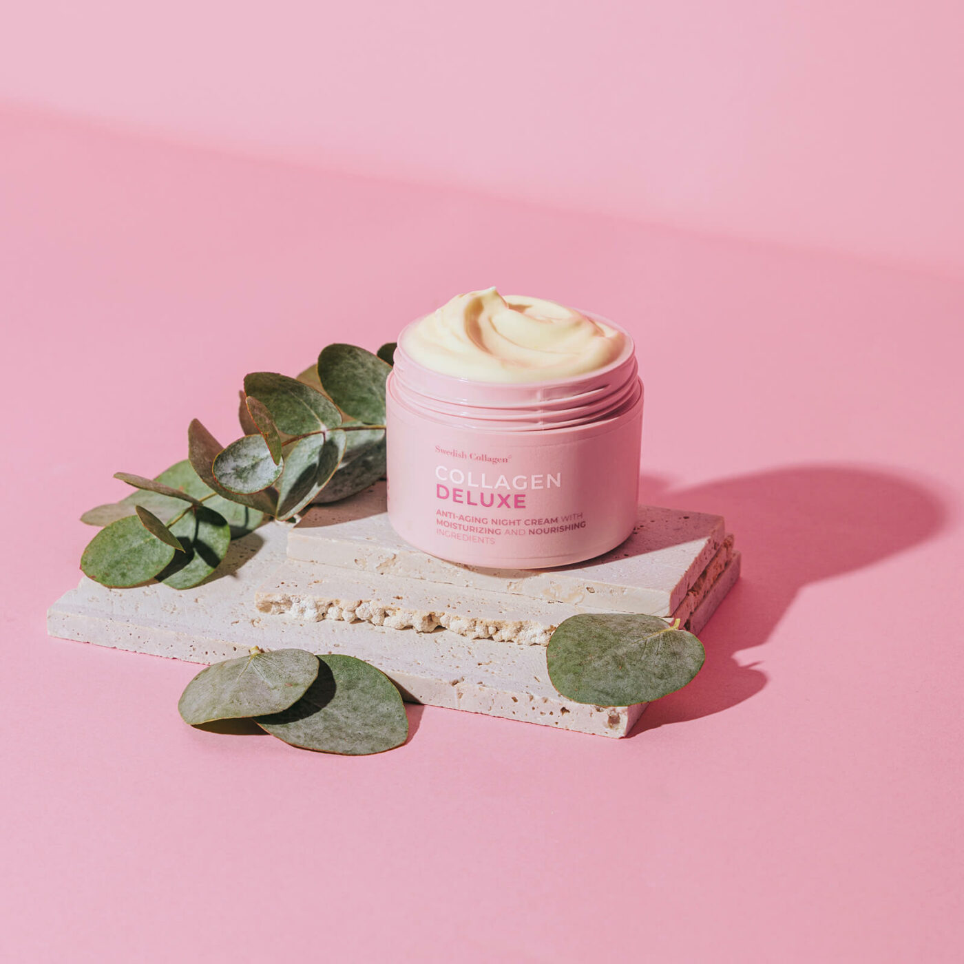 Crema de noapte cu Retinol Gama Colagen Deluxe imbunatatita cu Aloe Vera, Unt de Shea, Vitamina E si Niacinamide