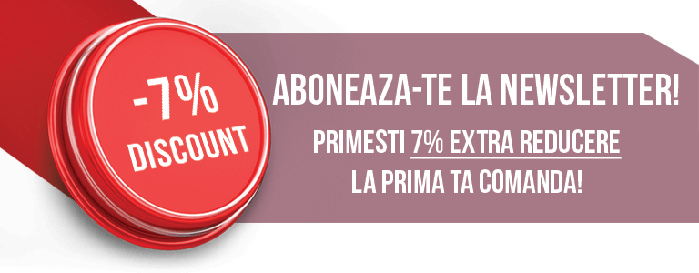 Aboneaza-te si primesti 7% extra discount