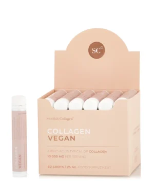 Home - Swedish Colagen 9 Colagen Vegan – Colagen Lichid din surse Vegane cu 10.000 mg + Acid Hialuronic + Biotină + MSM + Zinc + Siliciu + Seleniu + Vitamine – 30 fiole buvabile